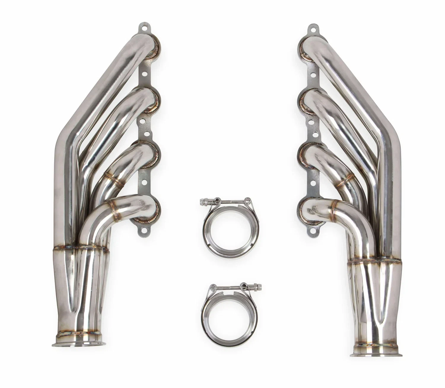 Flowtech LS Turbo Headers-Natural Finish - 11537FLT